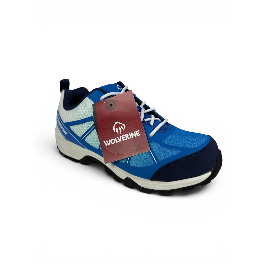Wolverine Amherst II CarbonMAX Work Shoe Mens 9.5 M Blue Mesh Sneaker